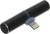 Переходник аудио Red Line lightning/Jack 3.5 (f) черный (УТ000016491)
