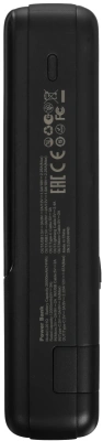 Мобильный аккумулятор Tecno Pocket L201Q 20000mAh QC3.0/PD 22.5W 3A USB-A/2xUSB-C черный (L201Q)