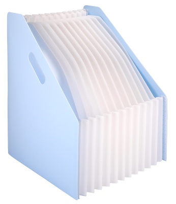 Папка с 13 прозр.вклад. Deli EB41102 A4 полипропилен ассорти с ручками