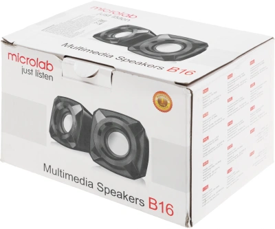 Колонки Microlab B16 2.0 черный 5Вт