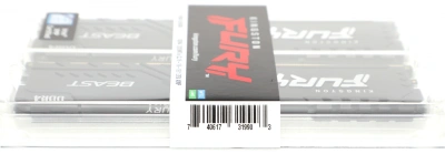 Память DDR4 2x8Gb 3200MHz Kingston KF432C16BBK2/16 Fury Beast Black RTL Gaming PC4-25600 CL16 DIMM 288-pin 1.35В kit dual rank с радиатором Ret