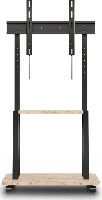 Стойка для телевизора Holder PR-108 черный/дуб 32"-65" макс.40кг напольный мобильный