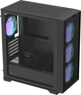 Корпус Formula Air Mesh GX600 Plus черный без БП mATX 6x120mm 2x140mm 2xUSB3.0 audio bott PSU