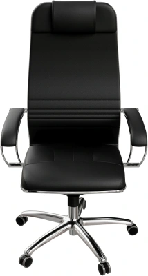 Кресло Метта Samurai KL-1 черный сиденье черный экокожа с подголов. крестов. алюминий хром