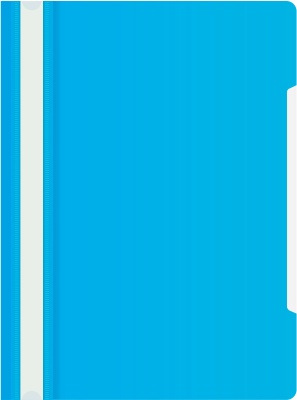 Папка-скоросшиватель Бюрократ -PS20AZURE A4 прозрач.верх.лист пластик голубой 0.12/0.16
