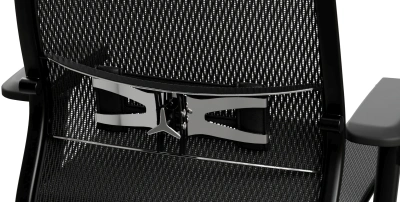 Кресло Метта Samurai S-1 черный сиденье черный сетка/кожа с подголов. крестов. алюминий хром