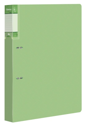 Папка на 2-х D-кольцах Бюрократ Минерал GEM0812/2RGRN A4 пластик 0.7мм кор.32мм торц.карм с бум. встав зеленый турмалин