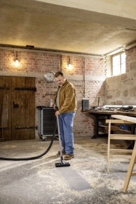 Строительный пылесос Karcher WD 7 Control P S 30/6/35/T 1400Вт (уборка: сухая/сбор воды/выдув) желтый