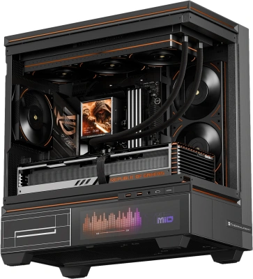 Система водяного охлаждения Thermalright Peerless Vision 360 ARGB Soc-AM5/AM4/1200/1700/1851 черный 4-pin 28.2dB Al LCD Ret (P-VISION-360-BL-ARGB)