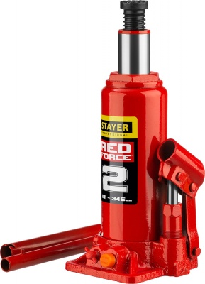 Домкрат Stayer Red Force 43160-2_z01 бутылочный гидравлический красный