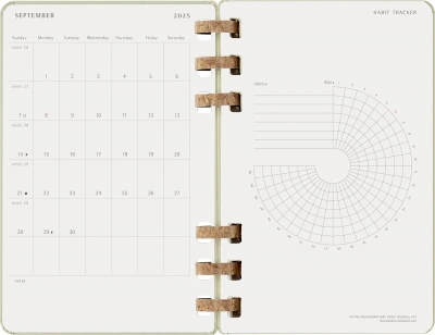 Еженедельник Moleskine ACADEMIC SPIRAL Large 150х210мм 200стр. спираль киви