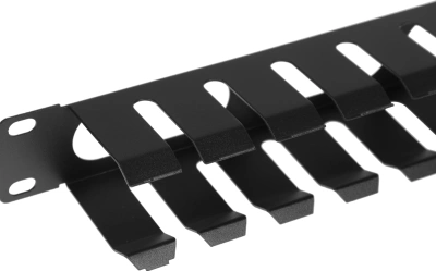 Кабельный органайзер горизонтальный Lanmaster TWT-ORG/CV-1U односторонний пальцы 1U шир.:19"