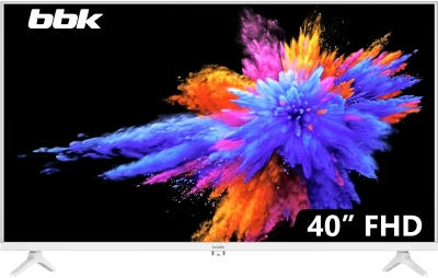 Телевизор LED BBK 40" 40LEM-1054/FTS2C (W) белый FULL HD 60Hz DVB-T2 DVB-C DVB-S2 USB (RUS)