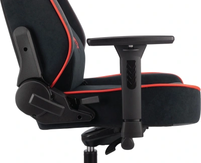 Кресло игровое A4Tech Bloody GC-680 черный/серый искусственная замша с подголов. крестов. металл