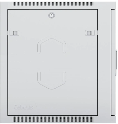 Шкаф коммутационный Cabeus (SH-05F-9U60/45) настенный 9U 600x450мм пер.дв.стекл 60кг серый 390мм 20кг 501мм IP20 сталь