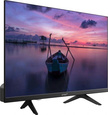 Телевизор LED Vitek 24" VT-24HBS300 Яндекс.ТВ Frameless черный HD 60Hz DVB-T DVB-T2 DVB-C DVB-S DVB-S2 USB 2.0 Smart TV