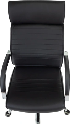 Кресло руководителя Бюрократ T-8010SL черный экокожа крестов. металл хром