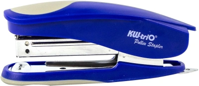 Степлер Kw-Trio 05516BLU Half-strip Pollex 24/6 26/6 (20листов) встроенный антистеплер синий 105скоб
