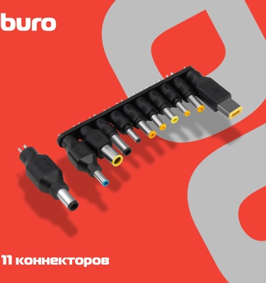Блок питания Buro BUM-0170A90 автоматический 90W 15V-20V 11-коннект. 4.5A 1A от прикуривателя LED индикатор