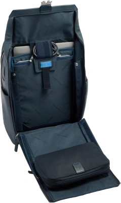Рюкзак мужской Piquadro Tebe CA7158W144/BLU синий натур.кожа