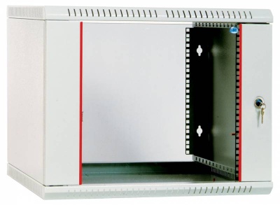 Шкаф коммутационный ЦМО ШРН-Эконом (ШРН-Э-12.500.1) настенный 12U 600x520мм пер.дв.металл 75кг серый 470мм 19.6кг 180град. 608мм