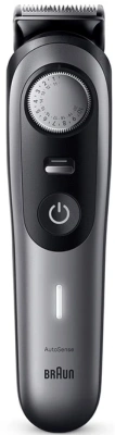 Триммер Braun BT9520 серебристый (насадок в компл:4шт)
