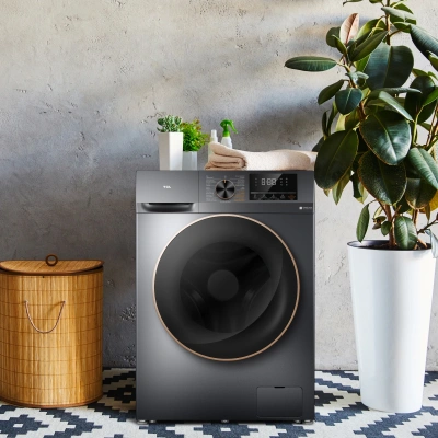 Стиральная машина TCL W-P210W класс: A+++ загр.фронтальная макс.:10кг серый инвертор