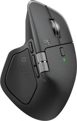 Мышь Logitech MX Master 4 графитовый оптическая 8000dpi беспров. BT/Radio USB для ноутбука 8but (910-007565)