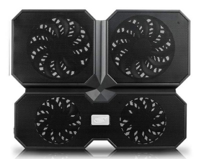 Подставка для ноутбука Deepcool Multi Core X6 (DP-N422-MCX6) 15.6" 380x295x24мм 30.9дБ 2xUSB 4x 900г черный