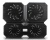 Подставка для ноутбука Deepcool Multi Core X6 (DP-N422-MCX6) 15.6" 380x295x24мм 30.9дБ 2xUSB 4x 900г черный