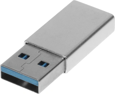 Адаптер Buro BU-USB3-Am-Cf ver3.0 USB A(m) USB Type-C (f) серебристый (пакет)