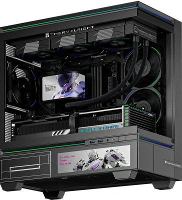 Система водяного охлаждения Thermalright Wonder Vision 360 Turbo ARGB Soc-AM5/AM4/1200/1700/1851 черный 4-pin 44.7dB Al LCD Ret (W-VISION-TURBO-360-BL-ARGB)