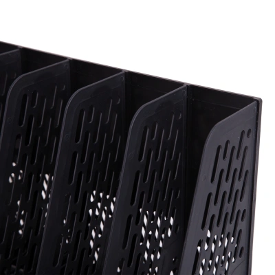 Лоток вертикальный Deli E9838black для бумаг 365x380x30мм черный