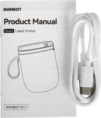 Термопринтер Niimbot D11 H (1746730) 300dpi 60мм/с/USB/BT для печ.этик. голубой