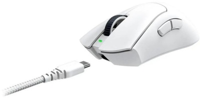 Мышь Razer DeathAdder V3 Pro белый оптическая 30000dpi беспров. USB-C 5but (RZ01-04630200-R3G1)