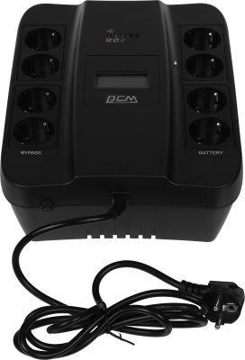 Источник бесперебойного питания Powercom Spider SPD-900U LCD USB 540Вт 900ВА черный