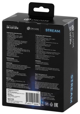 Камера Web Оклик OK-C013FH черный 2Mpix (1920x1080) USB2.0 с микрофоном