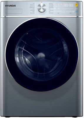 Стиральная машина Hyundai WMD9413 класс: B загр.фронтальная макс.:10кг (с сушкой) темно-серебристый инвертор