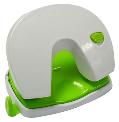 Дырокол Deli Vivid E0123 макс.:20лист. пластик ассорти/белый отв.:2 с линейкой