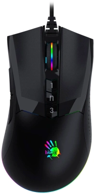 Мышь A4Tech Bloody W90 Max черный оптическая 10000dpi USB 10but (W90 MAX ( STONE BLACK))