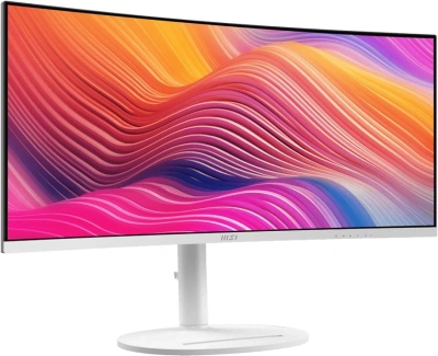 Монитор MSI 34" Modern MD342CQPW белый VA LED 21:9 HDMI M/M матовая HAS Piv 3500:1 300cd 178гр/178гр 3440x1440 120Hz DP UW USB 8.05кг