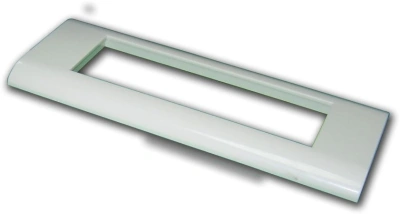 Рамка Lanmaster LAN-FR45X135-WH лицевая 1x горизонтальный монтаж пластик белый