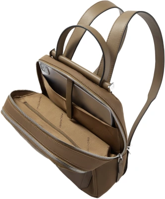 Рюкзак женский Piquadro Lyra CA5566W92T/M коричневый ткань/натур.кожа