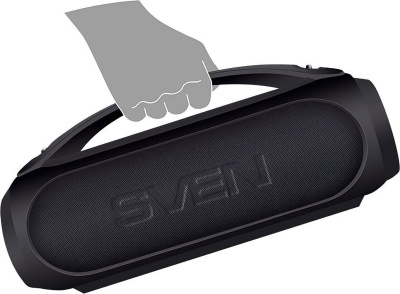 Колонка порт. Sven PS-380 черный 40W 2.0 BT/3.5Jack/USB 10м 3000mAh (SV-021290)