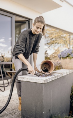 Строительный пылесос Karcher WD 2 Plus S V-15/4/18 1000Вт (уборка: сухая/влажная/выдув/сбор воды) желтый