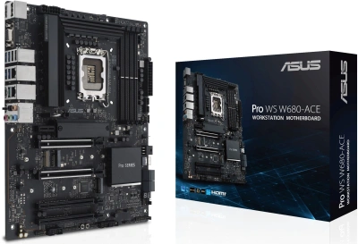 Материнская плата Asus PRO WS W680-ACE Soc-1700 Intel W680 4xDDR5 ATX AC`97 8ch(7.1) 2x2.5Gg RAID+VGA+HDMI+DP