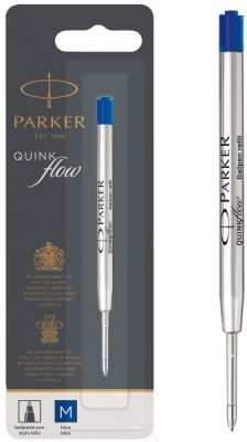 Стержень шариковый Parker QuinkFlow Z08 (1950371) M 1мм синие чернила блистер
