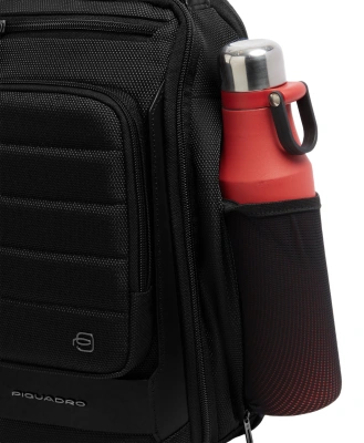 Рюкзак слинг мужской Piquadro Oberon CA7277W150/N черный нейлон/натур.кожа