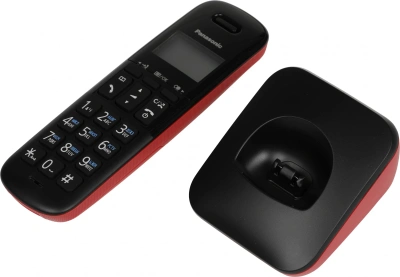 Р/Телефон Dect Panasonic KX-TGB610RUR красный/черный АОН