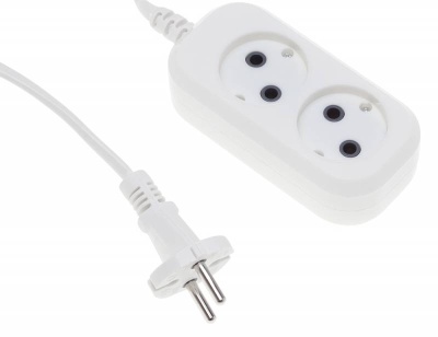 Сетевой удлинитель Buro BU-PSL2.3/W 3м (2 розетки) белый (пакет ПЭ)